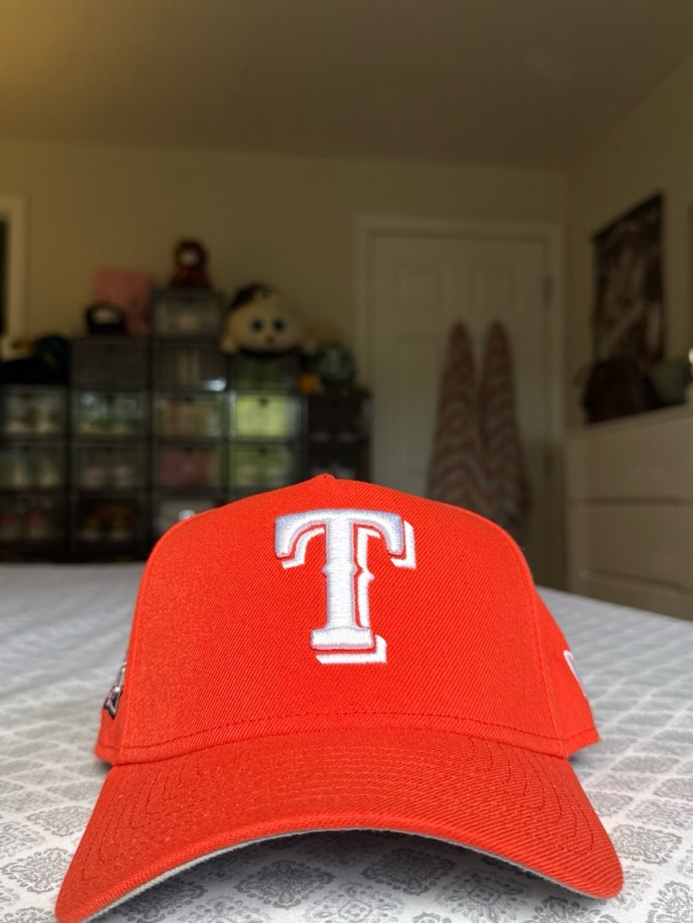 New Era Red Texas Rangers T-Logo Baseball Cap
